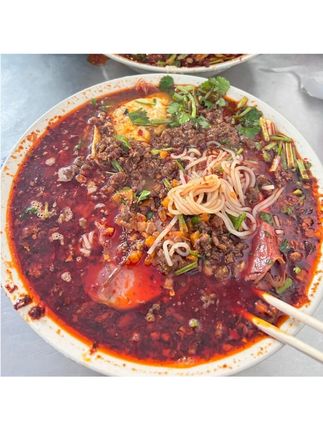 徐州肉酱米线林记老奎山米线秘制全料三袋#徐州肉酱米线 #美食推荐 #好吃不贵 #深夜放毒美食