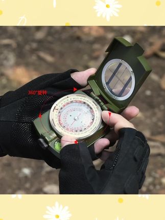 二十四山户外多功能登山自动罗盘精准定位随身携带行山罗经仪实验#户外登山 #登山罗盘 #自动罗盘 #精准定位罗盘 #二十四山罗盘