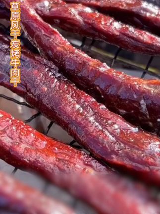 草原自然风干的牛肉干,越吃越有嚼劲,都是纯牛肉0添加高蛋白,肉香浓郁当零食吃真不错#牛肉干 #草原美食 #妈呀太香了 #风干牛肉干 #手撕牛肉干