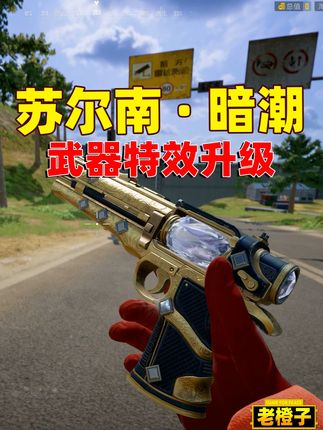苏尔南手枪特效升级,枪身有金光收起有流光尾拖! #和平精英创乐激战 #创就完事乐 #和平精英创乐园教学 #和平精英地铁逃生