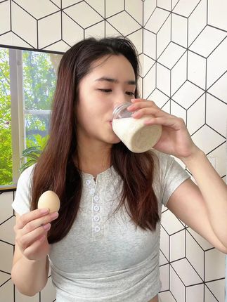 同款海盐蔬菜燕麦片#海盐蔬菜燕麦片 这个 真的可以家中常备,大人小孩都可以喝,一年四季都可以当#早餐 独立罐装冲泡方便