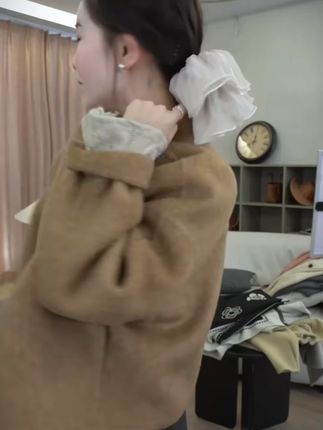 非金属布艺发饰 今日美貌~褶皱发圈头绳女生大肠圈高级感头花头饰#非金属发饰 #褶皱发圈 #女生头绳 #高级感头饰 #时尚发饰