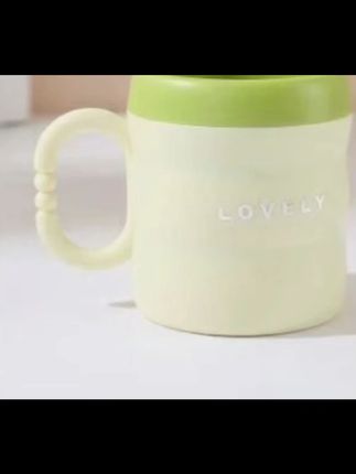 双层漱口杯加厚仿陶瓷牙刷杯高颜值家庭亲子杯情侣竹节杯刷牙杯