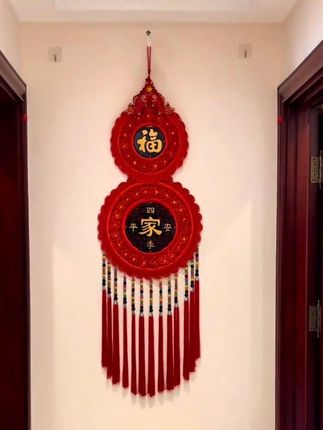 真没想到!这款桃木中国结挂客厅墙走廊玄关等不但喜庆还很好哦 #创作灵感 #抖音美好生活家 #客厅装饰画 #玄关 #中国结挂件