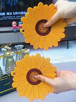 向日葵创意隔热垫锅垫家用餐垫盘子垫子餐桌垫防烫碗垫茶水杯垫#家用隔热垫 #向日葵创意 #餐垫 #厨房好物 #家居用品