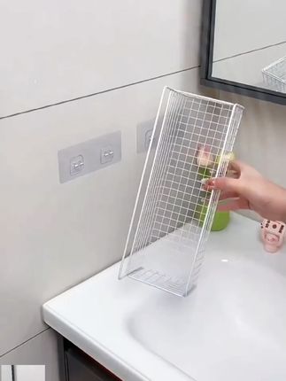 过早卫生间浴室置物架免打孔厕所洗手间洗漱台用品大全墙上收纳壁 #收纳整理 #置物架 #卫生间置物架 #厨房置物架 #生活好帮手
