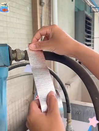 玻纤布铝箔胶带隔热加厚热水器油烟机阻燃耐高温防水密封补漏灶台 #加厚胶带 #耐高温胶带 #胶带 #防水胶带 #隔热胶带