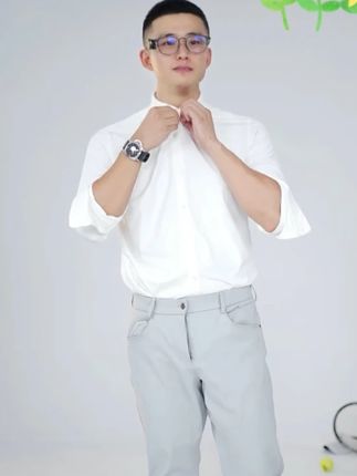 超轻~超透气!夏季男士商务休闲高弹透气速干翻领长袖衬衫 男生秋季衬衫#男生穿搭 #品质男装 #运动风 #搭配技巧 #运动休闲