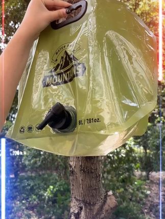 户外水袋大容量8L轻便折叠露营带水龙头饮水果汁蓄水耐磨储水袋