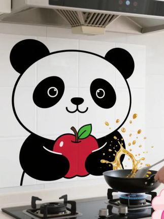 熊猫苹果防油贴