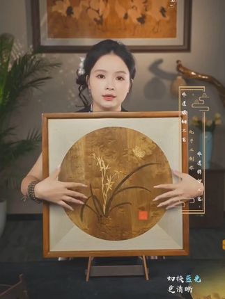 送人送礼 不如送珍贵的有寓意的金丝楠木装饰画 整幅画全部使用金丝楠木 小叶桢楠制作 老师傅纯手工制作 结合榫卯工艺 拼贴而成 #装饰画 #金丝楠木 #兰草 #纯手工 #传统文化