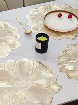 荷花餐垫防热防水防油污pvc可水洗隔热垫酒店餐厅桌垫wty #餐桌防烫垫 #桌垫免洗防水防油 #美观实用