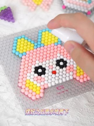 家里有6-14岁女宝的家人们,暑假一定要给他安排上这个 #手工diy #手工 #拼豆 #益智玩具 #小伶玩具
