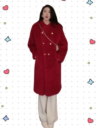 #中长款外套 #冬季新款 #保暖大衣 #时尚气质穿搭 #日常休闲穿搭