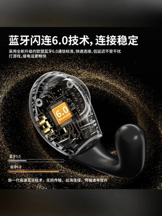 2025新款爆款高级高音质蓝牙耳机超长续航降噪运动舒适耳夹式耳机#蓝牙耳机 #高音质耳机 #超长续航 #降噪耳机 #运动耳机