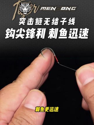 突击鲢无结仕挂钩尖锋利 刺鱼迅速!#猛攻渔具 #突击鲢无结仕挂
