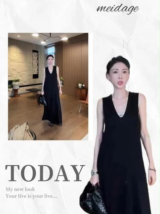 宝子们!别再为穿连衣裙显壮、叠穿臃肿发愁了! 这件针织无袖打底连衣裙,简直是 “藏肉显气质” 天花板 ,尤其大夹圈设计,太懂背厚、有拜拜肉的姐妹了!穿上后不会紧贴胳膊,反而能悄悄把肉肉收住,视觉上背直接薄一圈,哪怕套紧身西装、短款风衣,都不会显得虎背熊腰,利落又好看!#穿出高级感 #连衣裙 #沐熙美大哥 #精致优雅