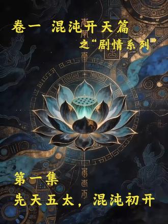 集1:先天五太,混沌初开 #传统文化 #神话 #抖音首个作品 #ai制作#创作人计划
