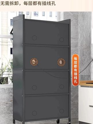 郝劭文推荐#钢制置物架 #多层收纳架 #微波炉架 #碗筷储物 #厨房收纳 家用钢制置物架落地多层家用收纳储物柜多功能微波炉烤箱碗筷柜子
