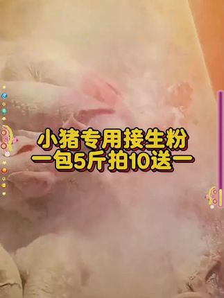 大猪场都在用,小猪接生粉一包5斤只需12.9 # 母猪产仔 # 接生小猪 # 接生粉 # 所有养猪人 # 农村养殖