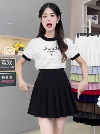 #谁穿谁好看#穿出自己的风格#时尚穿搭#今天穿什么#百褶裙 口袋百褶四季女款爆款白色女款爆款洋气百褶裙女款爆款2025新款