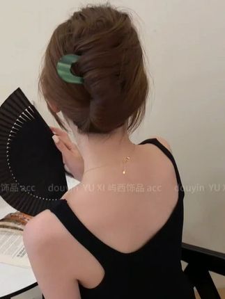 金标醋酸百变U型簪 原创设计极简风簪子复古百搭新中式时尚发簪女.#当我找到了自己的风格 #精致女孩的夏日穿搭图鉴 #穿搭里四两拨千斤的小配饰 #超清爽的夏天OOTD