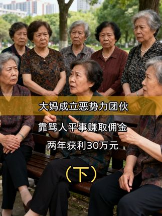 大妈成立恶势力团伙,靠骂人平事赚取佣金,两年获利30万元! #奇闻轶事 #打击恶势力 #人间百态