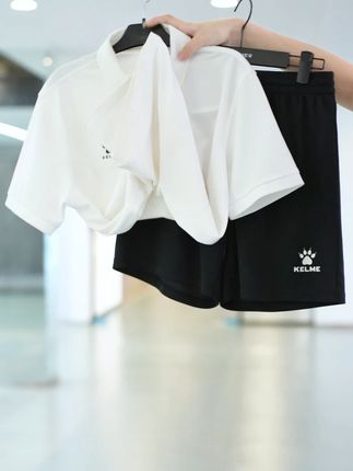 Polo衫短裤套装准备好咯#polo衫 #短裤 #卡尔美 #运动套装 #户外穿搭