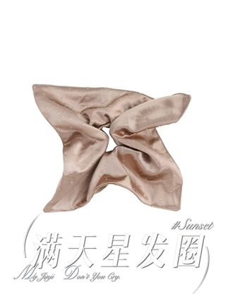 HELA AOMI满天星法式缎面方形发圈纯色气质优雅发饰#可爱到爆炸💥 #精致女孩的好物 #发饰 #发圈头绳 #显脸小显脸小