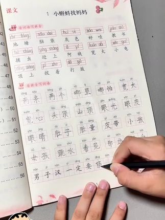 拼音写词语。二年级上册语文,课本同步拼音生字和组词是基础,看拼音写词语是常考的知识,语文承上启下,打下坚实的基础