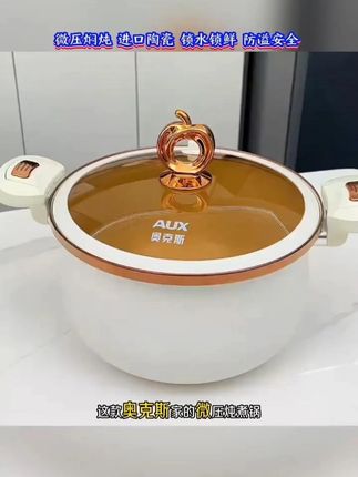 奥克斯多功能微压锅用他做饭,简单方便又好吃!#珐琅锅 #微压搪瓷锅 #好物推荐🔥 #厨房必备 #无涂层不粘锅