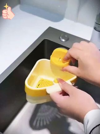 厨房水槽吸盘干湿分离沥水篮