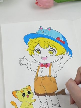 画画的同时练控笔?这套漫画手绘太适合小朋友啦!#手绘漫画 #画画 #描摹本 #控笔训练 #自学画画