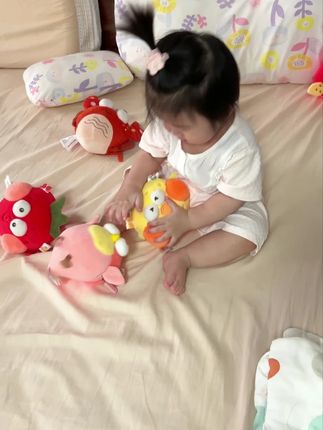 国庆在家一个跳跳球搞到带娃 #jollybaby跳跳球 #哄娃神器 #益智玩具 #带娃 #国庆 //
