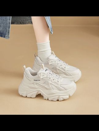 奥古狮登厚底老爹鞋女25新款秋季增高网面透气休闲小白鞋运动鞋 #新款女鞋 #新款 #女鞋 #女鞋推荐 #百搭鞋子