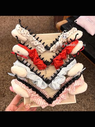 时尚可爱波点大号米菲兔巨显发量多香蕉夹后脑勺盘发百搭少女发饰#米菲兔香蕉夹 #发饰 #盘发神器 #少女发饰 #显发量