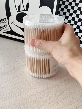 双头棉签掏耳朵化妆专用一次性卫生棉棒尖头挖耳勺大人耳道棉花棒