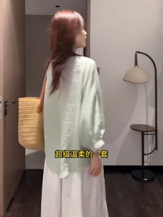苍葭白露~新品慵懒上衣复古清冷气质宽松衬衫小衫#衬衫 #夏季新款 #慵懒风穿搭
