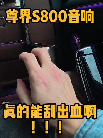 尊界S800音响刮伤洋葱算什么,它都能把手刮伤啊?!! #尊界s800音响 #懂车帝