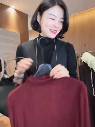 306TANTAN显瘦气质修身半高领针织时尚打底衫3209, #秋冬穿搭 #气质高级穿搭 #显瘦穿搭 #遮肉显瘦遮肉减龄