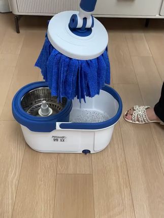 升级款加厚超细纤维棉拖头,试试妙立家这款新升级的#免手洗拖把 ,老款的真的想扔掉啦#清洁神器