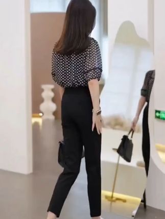 #西装裤 #烟管裤 #小脚裤 #哈伦裤女