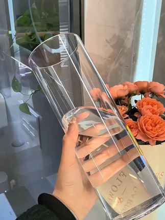 透明花瓶亚克力防摔摆件客厅插花水养富贵竹直筒轻奢高级感醒花桶 透明花瓶亚克力防摔摆件客厅插花水养富贵竹直筒轻奢高级感醒花桶#夏季新款 #花瓶 #厂家实拍 #杯子控 #收纳整理