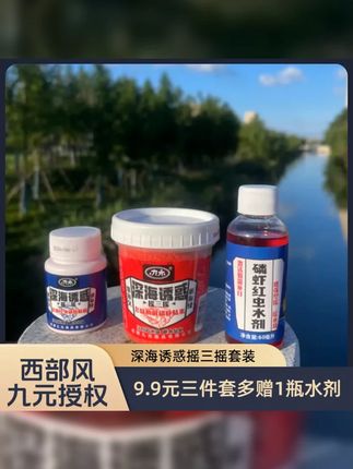夏天的深海诱惑,西部风九元钓鱼套装,野钓必备! #摇三摇 #钓鱼饵料 #摇三摇钓大板鲫 #鲫鱼饵料 #摇三摇钓鱼