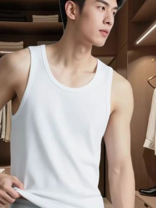 #男士背心穿搭 #男士背心纯棉 #浪莎品牌 #跨栏背心男 #夏季新款