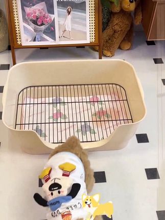 狗厕所确实比直接用尿垫好用,不用担心狗狗撕咬尿垫,狗狗也更容 #养狗经验分享# 宠物用品 #狗厕所狗狗定点上厕所# 新手养狗