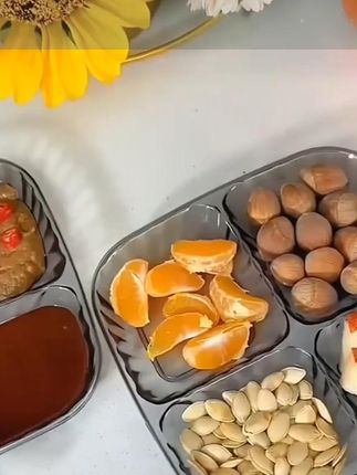 这款#四分格配菜盘 用来放配菜,干料,蘸料,干果零食都很合适,清洗也方便#配菜 盘#厨房好物