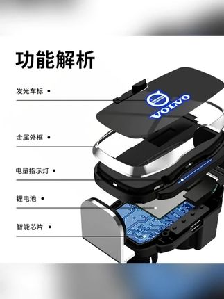 沃尔沃XC60/S90/S60/XC40/XC90/V90/V60专用手机车载电动支架改装#沃尔沃车载支架 #手机支架 #电动改装 #车载好物 #汽车用品