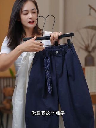 2025秋季韩版儿童时尚舒适纯色休闲长裤中大童洋气宽松百搭老爹裤#显高显瘦显腿长 #百搭裤子 #谁穿谁好看 #高品质童装 #透气舒适