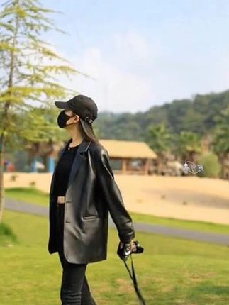 黑色西装皮衣外套女2025年秋冬季新款韩版宽松休闲高级设计感 #穿搭# ootd穿搭 #今天穿什么# 每日穿搭 #穿出自己的风格